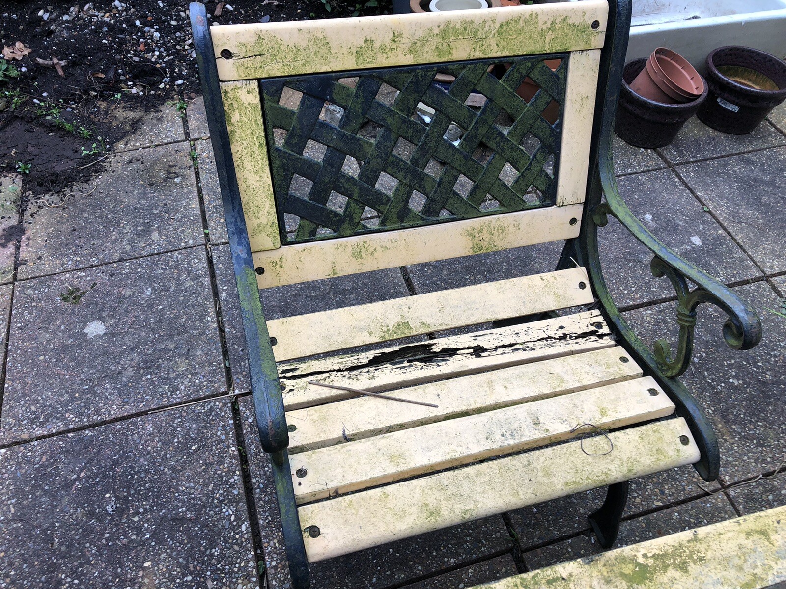 cast iron garden furniture used eBay