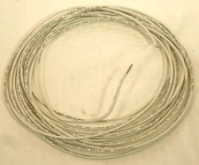 30+ Feet Vintage Lamp Electrical Wire Cloth Wound Continental AWM Wire 14ga. W6