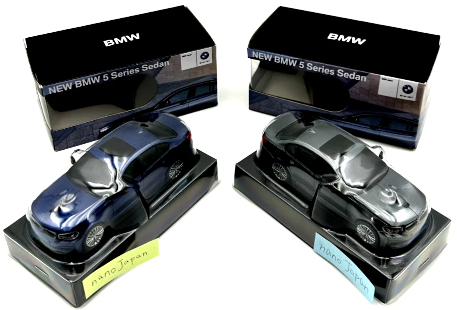 BMW 5 Series Sedan Mini Car Gray and Blue Wireless Computer Mouse model Dealer - Image 4 of 4