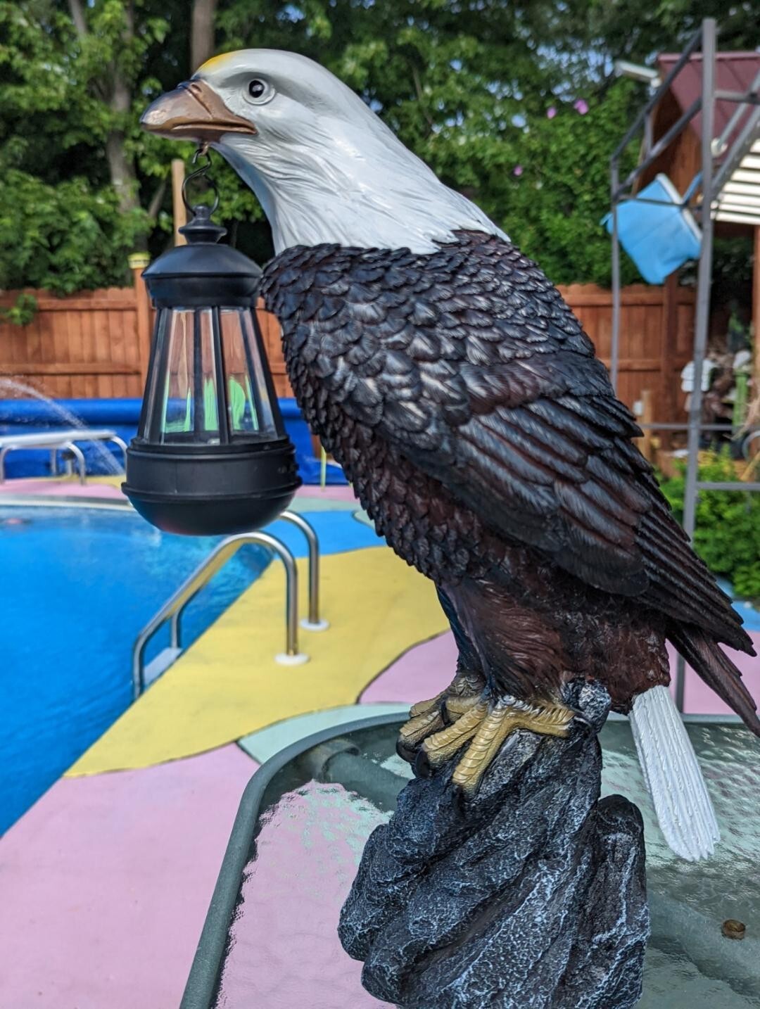 Large Eagle Lawn ornament w/wo Light eBay