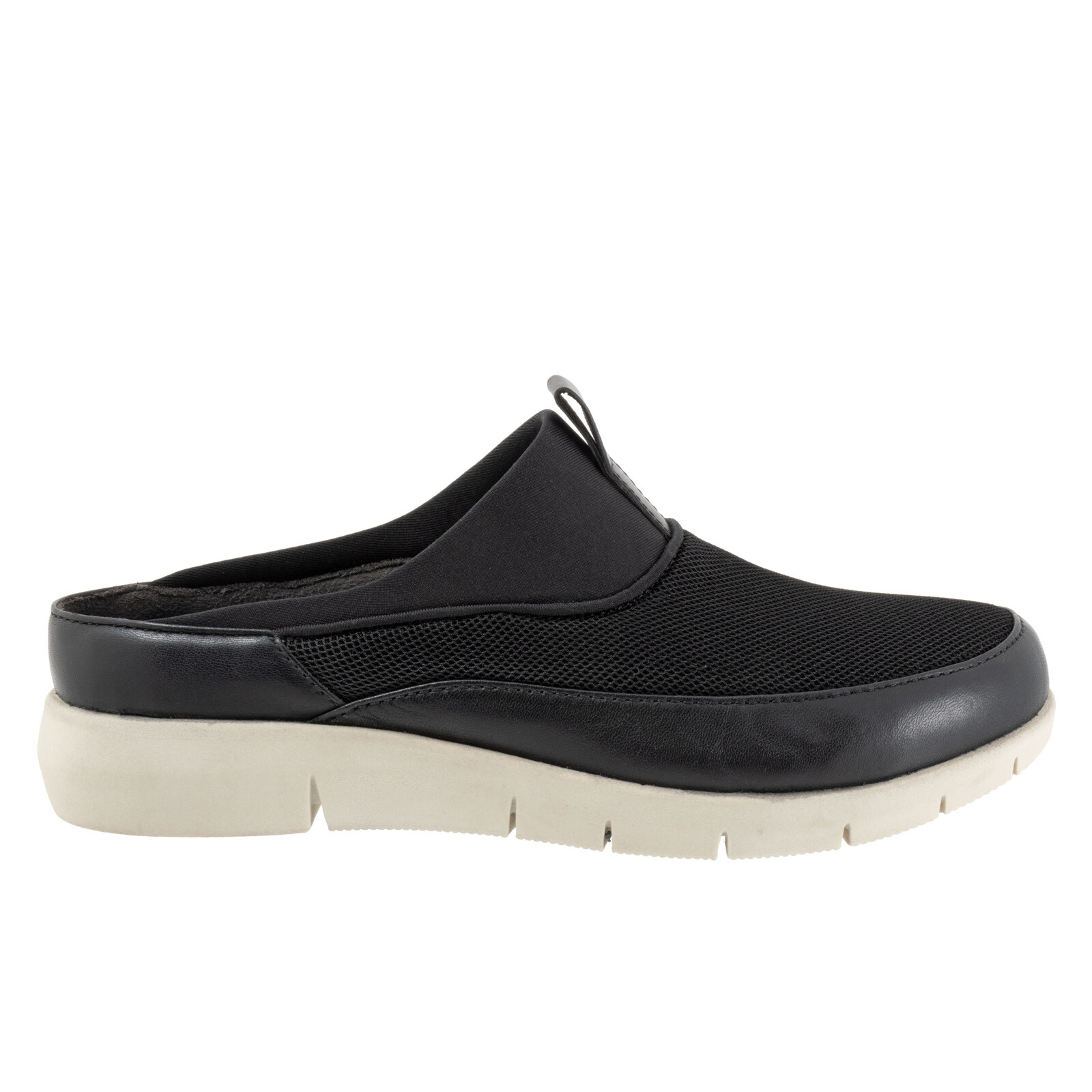 Женские черные кожаные сабо на плоской подошве Softwalk Aberdeen Sport S2300-001 6.5