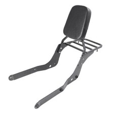Fit Honda Shadow VT750C Aero 2004 - 12 Backrest Sissy Bar W/ Luggage Rack Black