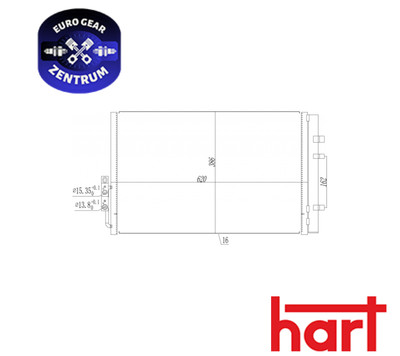 Air Conditioning Condenser Hard 621 636 For Bmw