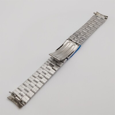 NEW SEIKO PANDA 6138-8020 FOLDED STAINLESS STEEL BAND BRACELET