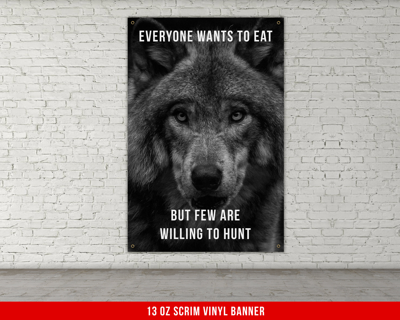 Home Gym Motivational Banner - Large Quote Wall Decor