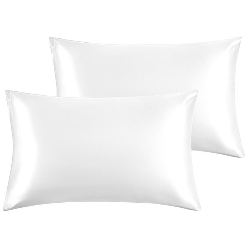 Premium Satin Silk Pillowcases For Hair And Skin 2 Pack Soft Pillow Cases Covers - Picture 40 of 137