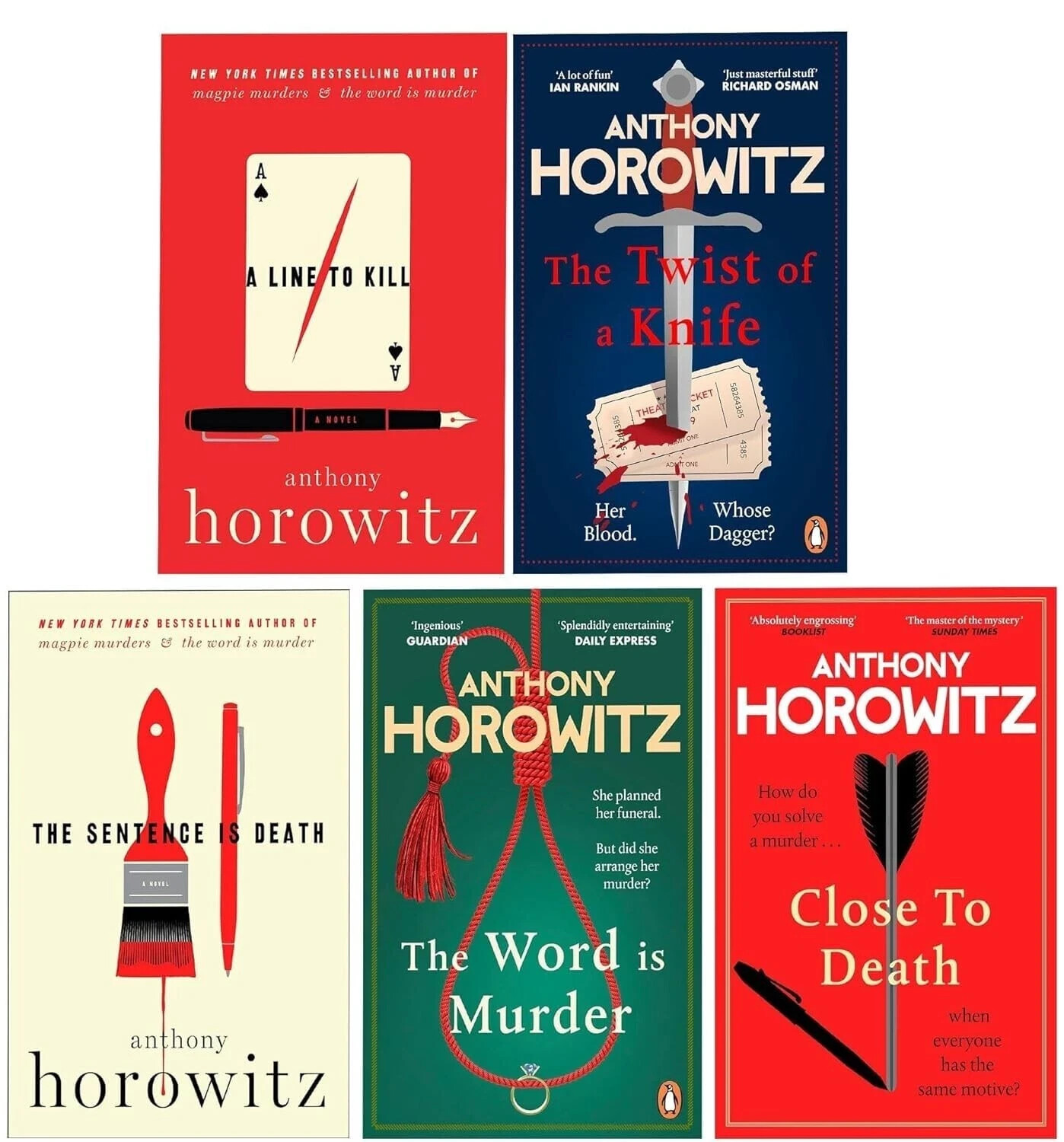 B&Q - Hawthorne And Horowitz Mysteries Series 5 Books Collection Set (The Word Is The Sentence Is DeathA Line To KillThe Twist Of - Image 2