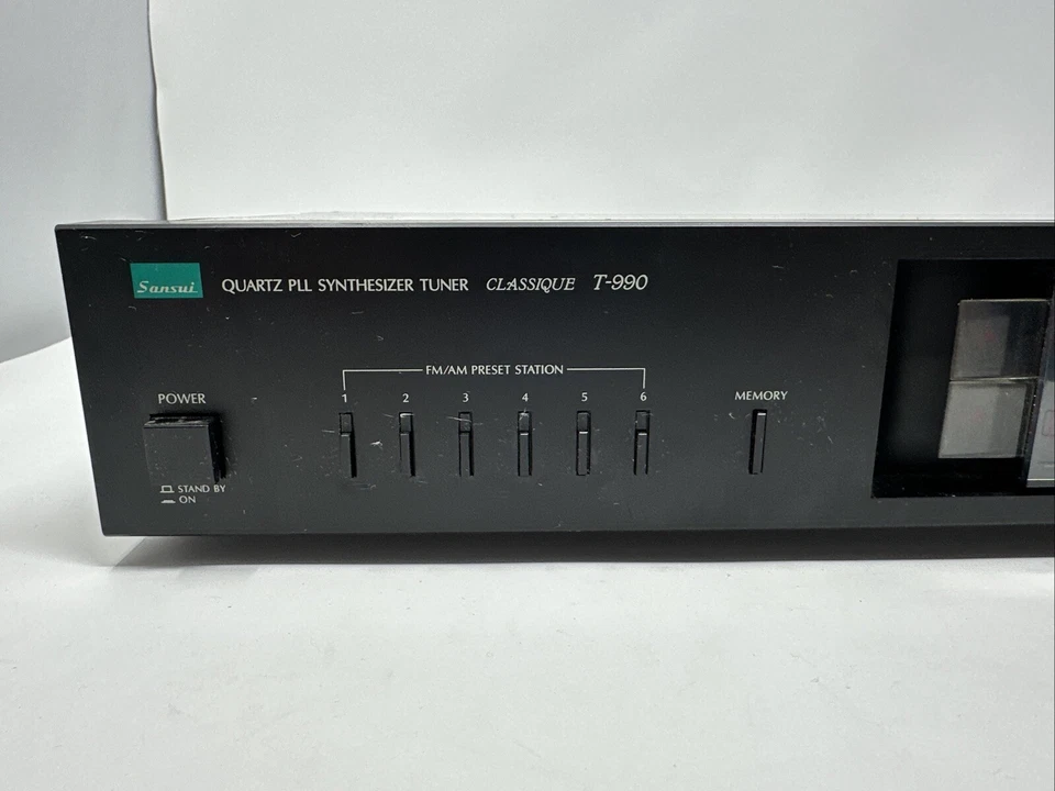 Sintonizador de radio Sansui T990 Am/Fm clásico hecho en Japón. Probado, funciona Foto 2 de 4