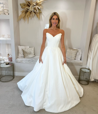 ivory and gold dress Confête - Genevieve Gold Dot Dress