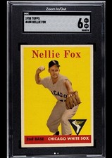 1958 Topps NELLIE FOX White Sox #400 SGC 6 EX/NM