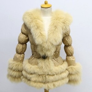 fox fur down coat