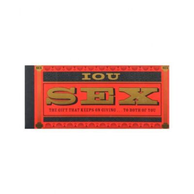 I O U Sex: The Gift That Keeps on Giving to Both of You - Couples Play Novelty