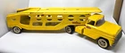 Vintage 1960s Cab Tonka Car Import Carrier Yellow - Overall 28" long - Nice