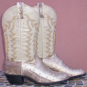 Personalizado Hecho a mano, Genuino Cobra Botas de piel de serpiente,  tamaño (8 D) | eBay