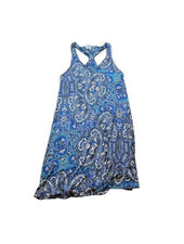 Sigrid Olsen Racer Back Dress Size XL Beach Coastal Boho Vacation Resort Sun