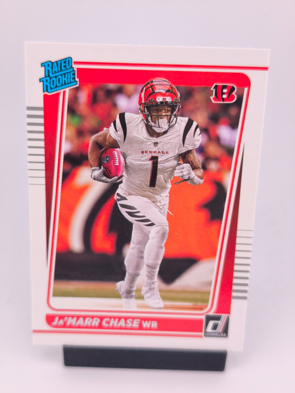 Ja'Marr Chase RATED ROOKIE Base Card 2021 Panini Donruss NFL Cincinnati Bengals 