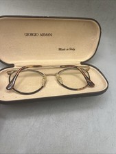 Vtg Giorgio Armani 145 732 Eyeglasses Frames Tortoise 49-20-135 Made In Italy