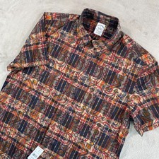 Brooks Brothers Indian Madras Shirt Men Medium Multi Paisley AOP Preppy NWT 128