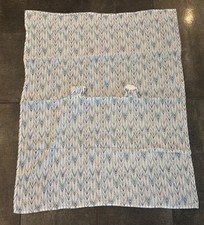 WHITE  Blue PATTERN INFANT CAR SEAT COVER FREE SHIPPING