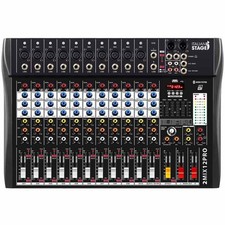 Italian Stage 2MIX12PRO Mixer 12 Canali con Effetti e Usb