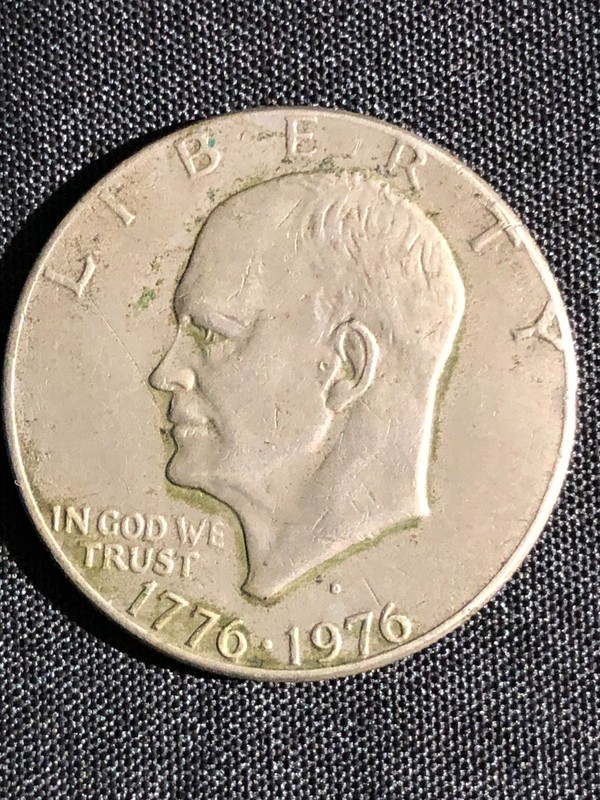 BICENTENNIAL  LIBERTY BELL / MOON TYPE 1 EISENHOWER DOLLAR  1976-D