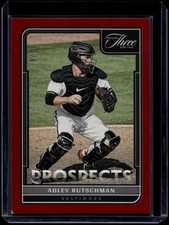 2022 Panini Three and Two Baseball Adley Rutschman #P-1 Prospects Red /6 READ