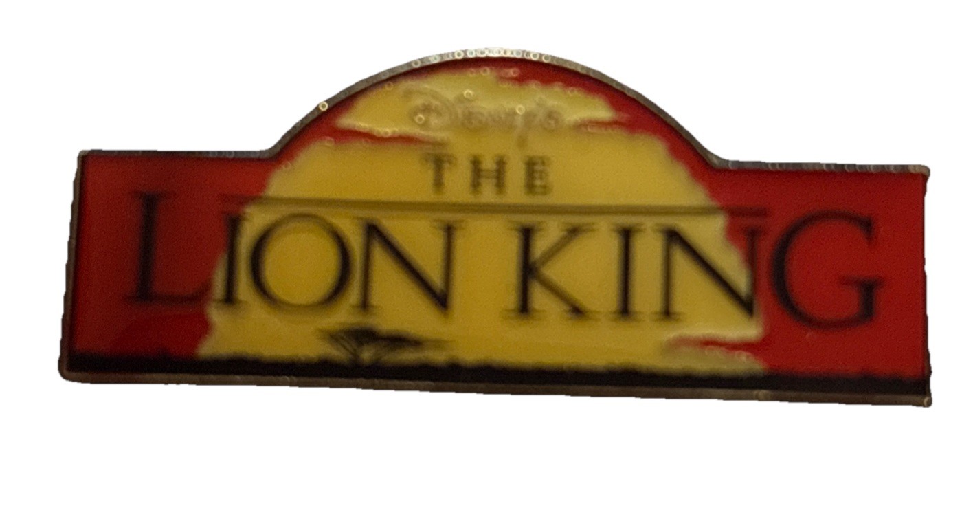 Disney Pin The Lion King Logo Title Disneyland Gift With Purchase 2003