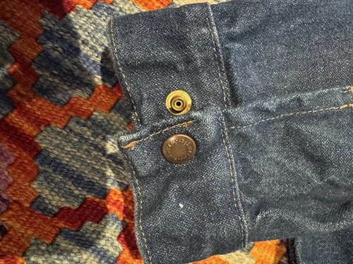 Wrangler Trucker Jacket Blue Denim Broken Twill Large Authentic Western image 6