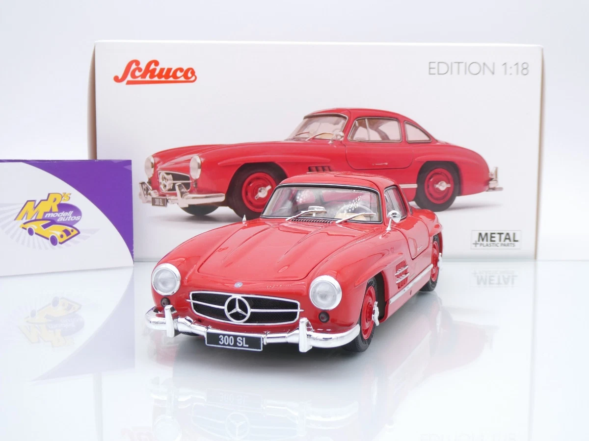 Schuco 1/43 Mercedes 300 SL Rouge Avec Skis – Édition Limitée – Réf 450376600
