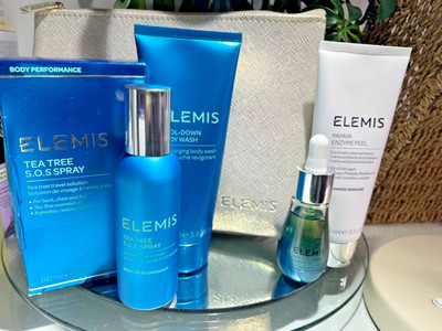 ELEMIS PREMIUM SKINCARE & BODYCARE SET | Papaya Peel 100ml + Marine Oil 15ml