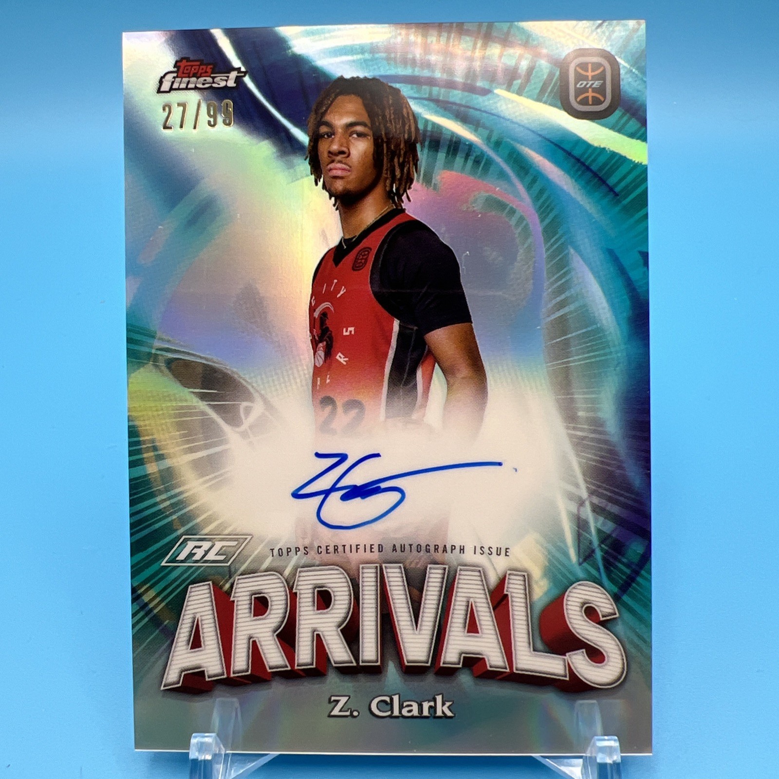 2022-23 Topps Finest OTE #FAA-ZC ZZ Clark Auto 27/99