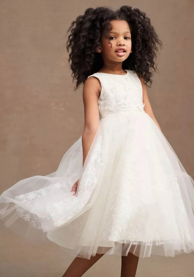 Vestido Anthropologie Princesa Daliana Jessie Cuentas Floral Tul Niña Flor 10 Foto 3 de 4