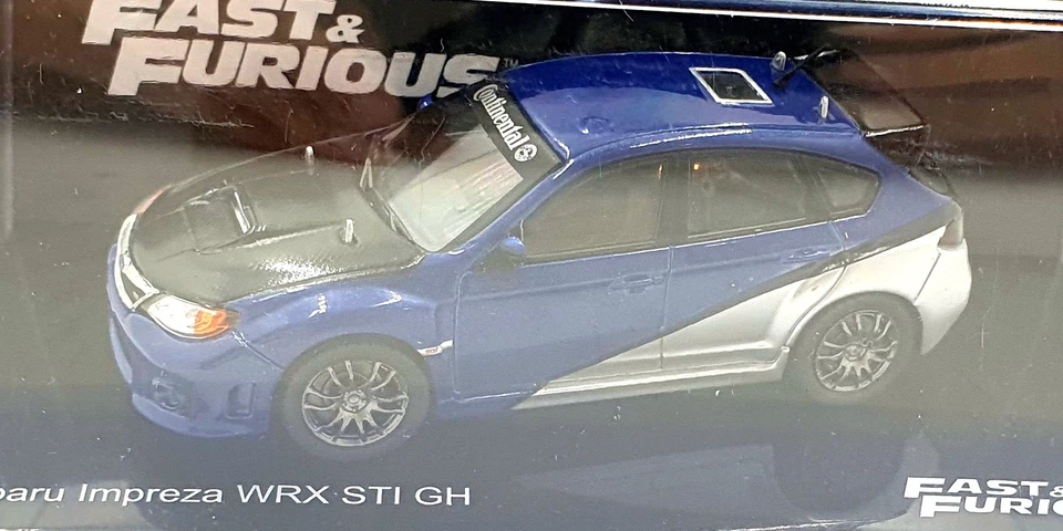 DeAgostini 1/43 Scale F220CMC050 Fast and Furious Subaru Impreza WRX STI GH Blue - Image 3 of 4