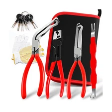 4 Pieces Automotive Electrical Disconnect Pliers Kit, High-Carbon Steel Conne...