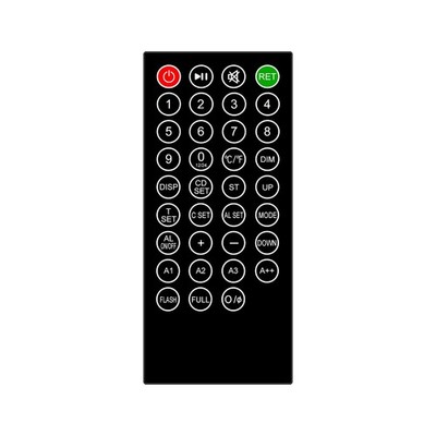 CHKOSDA Remote Control for CH3386/CH3387/CH3389 Series LED Digital Wall Clock 