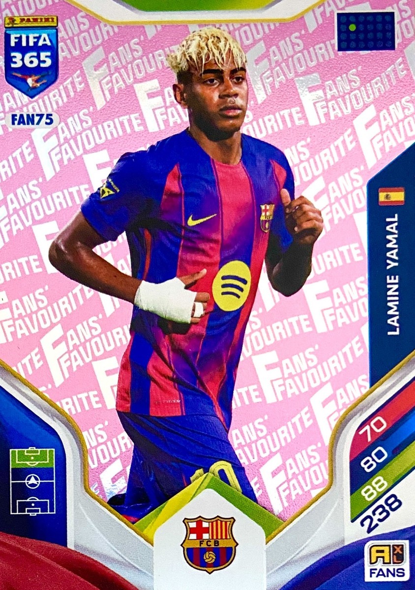 Adrenalyn XL FIFA 365 2026 FANS FAVOURITE FAN75 pink LAMINE YAMAL