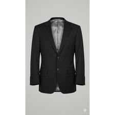 Oscar de la Renta 40R Black Career Wool Blazer Acadamia Sports Coat Size 40R