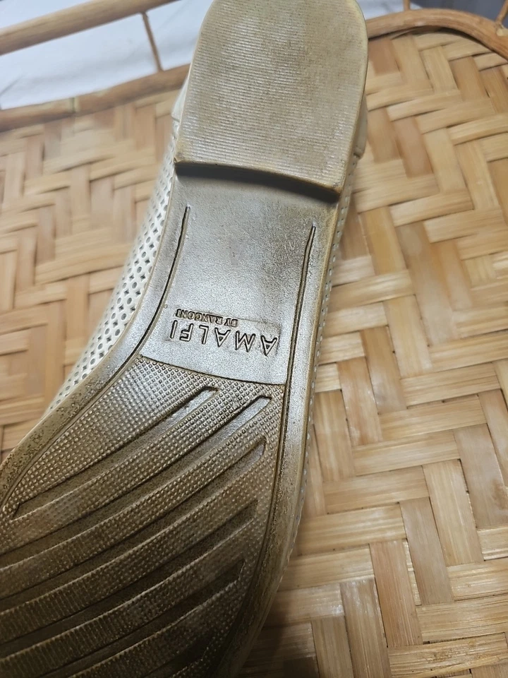 Zapatos planos de ballet Amalfi By Rabgoni Orvieto de cuero con arco de hueso para mujer talla 10 N. Foto 4 de 4