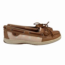 SPERRY Top-Sider Angelfish 1-Eye Pink Brown Leather Boat Shoes Women's Sz 6 - 10