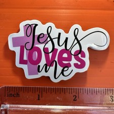 Jesus Loves Me This I Know STICKER Decal