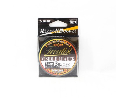 Sunline Fluorocarbon Leader Troutist Visible Leader HG 34m 3Lb (5209)