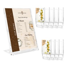 10 Pack 5x7 Inch Sign Holder Vertical Double-Sided Usage with Swivel Base for...