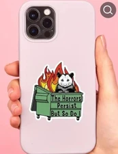 The Horrors Persist but So Do I Vinyl Decal