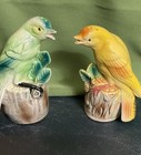 Vintage Ceramic Bird Salt & Pepper Shakers Set of 2 Glossy Multicolor — photo 2