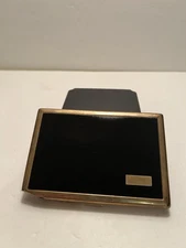 Color Vintage Black Lacquer Cigarette Case Good+ Condition