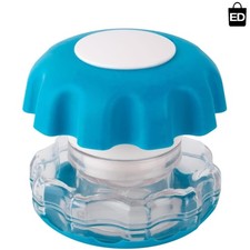 Ezy Crush - Effortless Pill Crusher  Grinder with Storage, BPA Free, Blue