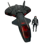 GI Joe Rise of Cobra Night Raven 3.75" Figure Vehicle 2008 Hasbro Incomplete