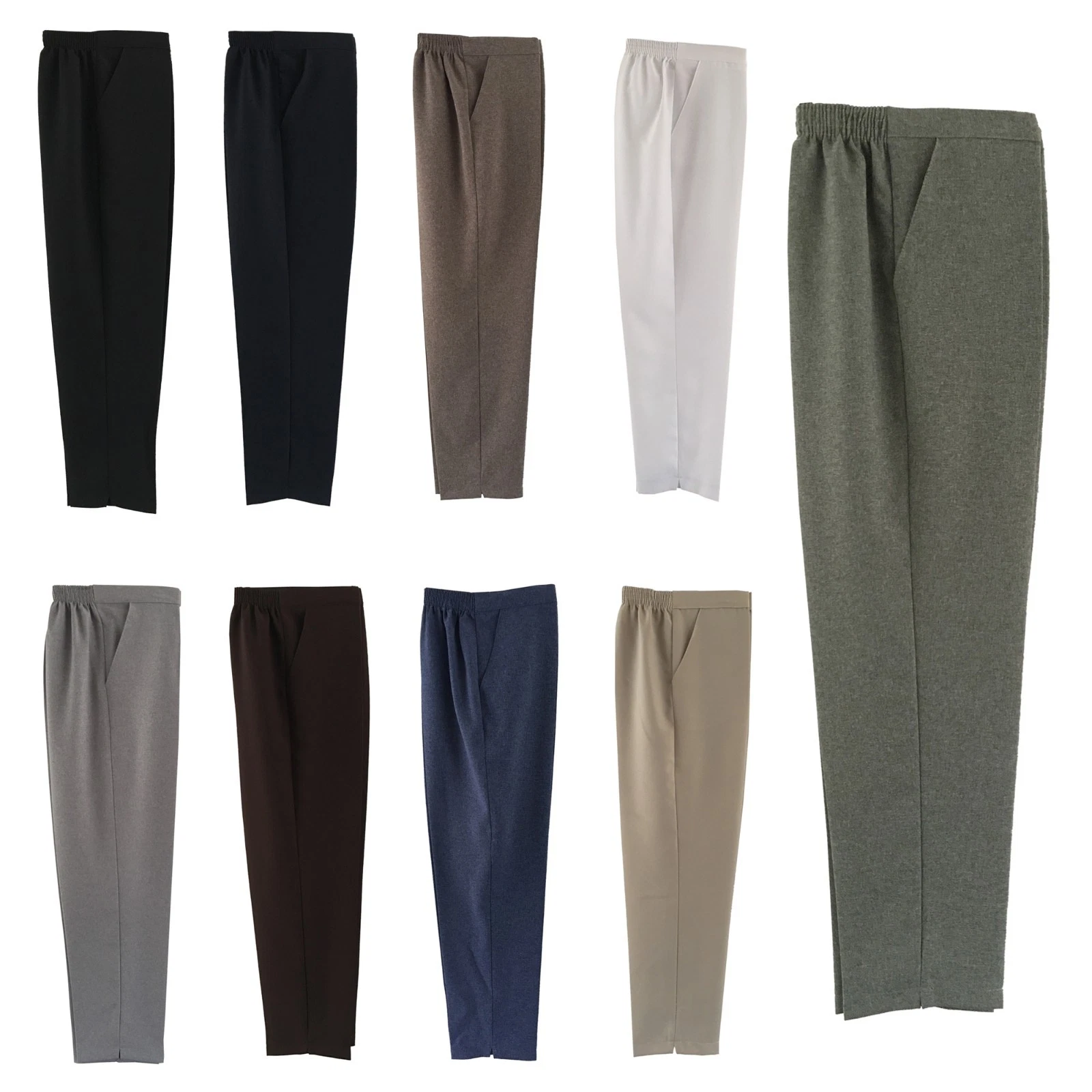 Ladies Women Smart Fit Half Elasticated Waist Pull On Polyester Trouser UK Made
Opens in a new windo