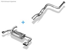  Edelstahl Duplex Racing-Komplettanlage ab Kat Opel Astra J OPC