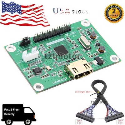 LCD Screen LVDS to HDMI Driver Board V1.5 for DIY Monitor Repair 1080P 720P